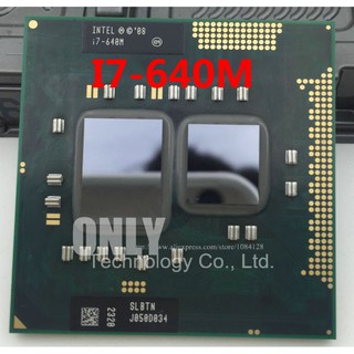 ✐☍Original Core i7-640M Processor (4M Cache, 2.8GHz~3.46Ghz, i7 640M , SLBTN ) TDP 35W PGA988 Laptop
