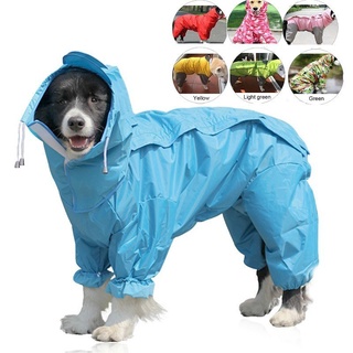 Hoody Waterproof Rain Large Dog Raincoat Pet Clothes Pet Dog Raincoat Jumpsuit Jackets Coat Apparel