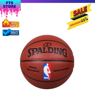NBA Basketball Size 7 Basketball Leather Material Ball & Spalding Basketball Rubber Leather