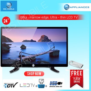 BS Appliances 24" Slim Full HD LED TV with Free USB Flash Drive