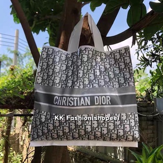 KKfashion Christian Dior Branded Paper Bags Franchised Plastic Bag Tote Handbag for T-shirt Gift