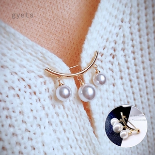 Fashion Pearl Brooch Pin Collar Decor Corsage Jewelry Women Gift