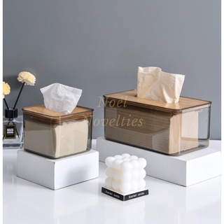 NN Nordic Minimalist Wooden Tissue Box with Cover Dust-Proof Home Tabletop Storage Organizer (3)