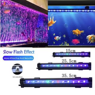 15-35.5 cm Waterproof Colorful Fish Tank Light 7/12/15 LEDs Light Aquarium Fish Tank Fishbowl Light Lamp Underwater Aquarium Fish Tank Bar Light