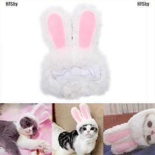 HFShy Cat bunny rabbit ears hat pet cat cosplay costumes for cat small dogs party (1)