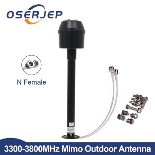 2X27dBi 3300-3800MHz Mimo Feed Outdoor Antenna with 2*N female/0.3M,Cannot be used alone