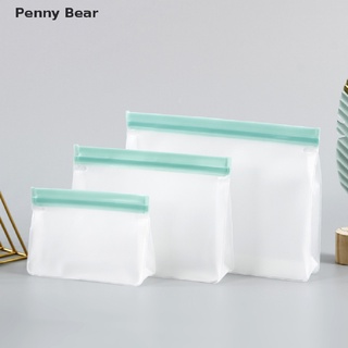 [Penny Bear] PEVA Food Storage Bag Upgrade Leakproof Reusable Ziplock Silicone Bag Good goods