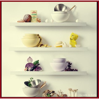 [Korea] Edelkochen Stainless Mixing Bowl 4 Colors Set French Lavender/Honey Yellow/Sand Beige/Vanilla Cream