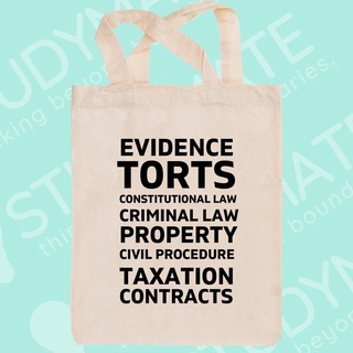 [STUDYMATE] Law School Edition Canvas Tote Bag