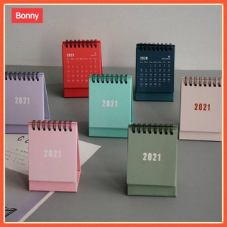 ✨Bonny✨2021 Mini Morandi Desk Calendar Office Home Accessories Creative Desktop Decoration Notes (1)