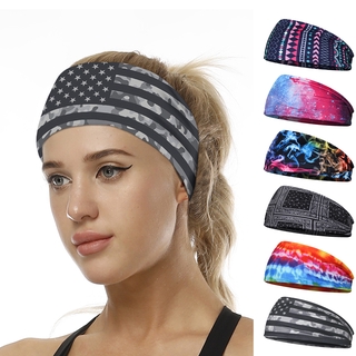 Headband Women's Wide Sports Headband Stretch Hair Bands Running Yoga Elastic Sweatband Polyester 10*24cm