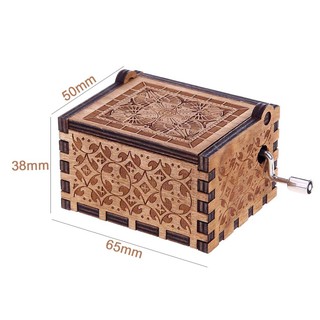 Retro Wooden Music Box Decoration Gifts (7)