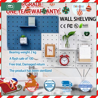 Wall Organizers Home DIY Wall-Mounted Storage Rack Shelf Decor Pegboard Display Holder Hole Board
