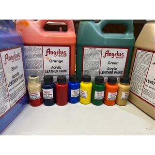 Angelus paint acrylic leather color legit pure red navy blue yellow repack custom cheapest in market