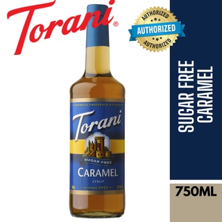 TORANI SUGAR FREE CARAMEL SYRUP 750ML Pump is Sold Separately