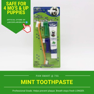 Paw Smart Mint Vanilla Flavor Complete Dental Set for Dogs (75g) [PRICE SLASHED]