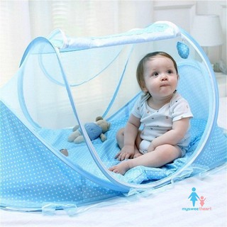 【MSH】 Baby mosquito net fording bracket mosquito net comfortable bed for baby/Baby Mosquito Net Fold
