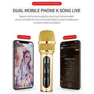 Portable Professional Karaoke Condenser Microphone With mic stand Live Recording Capacitive Microphone for Mobile Phone (5)