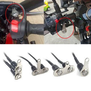 Motorcycle conversion faucet LED headlights flameout horn self-locking metal bracket single switch (1)