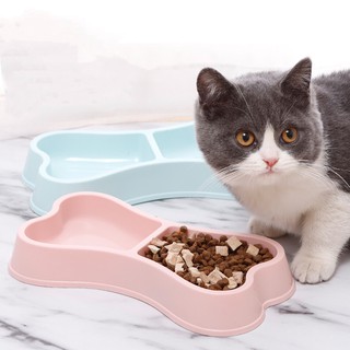 MiNiCo~Pet / Dog / Cat 2 in 1 Double Feeder Bowl bone shape