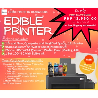 Edible Printer Package [Edible Prints by Bakeworks (Holiday Special)]