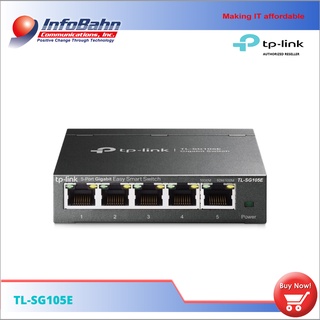 TP-link 5-Port Gigabit Easy Smart Switch (TL-SG105E) TPLink TP Link I InfoBahn