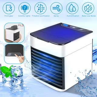 Home Mini Air Conditioner Portable Air Cooler 7 Colors LED USB Personal Space Cooler Fan Air Cooling