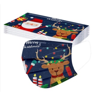 SDY Children's Christmas Print Face Mask Washable Breathable Face Mask