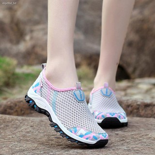 sports shoes™❀┇Summer women s net shoes, lightweight mesh breathable sports casual one-step soft-s