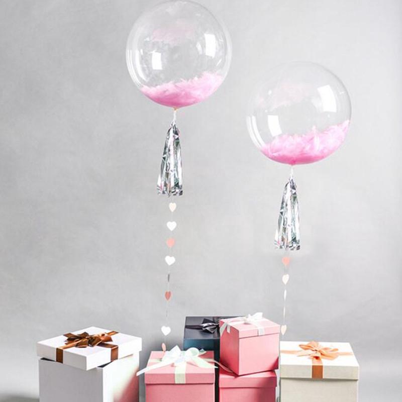 18/24 /32Inch BOBO Clear Balloon Transparent Bubble Birthday Party Wedding Decor (3)
