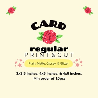 Card Printing Services Regular Print & Cut