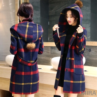 SALE!Wool Jackets Heavy Thick Down Long Trench Women Coat