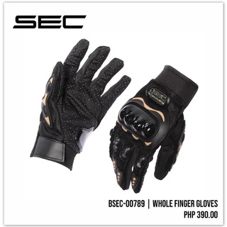 BSEC 00789 SEC Motorcycle Whole Finger Gloves