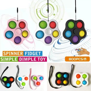New Fidget Spinner Dimple Toy Fingertip Bubble Relief Stress Educational Fingertip Toys for Kids Adults Gift