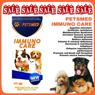 Petsmed Immuno Care | Immune booster for dogs, cats, birds and pets | 100ml