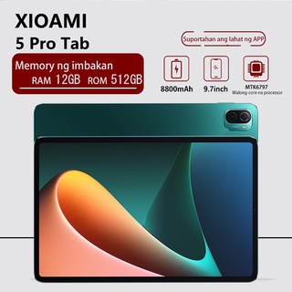 【Ready Stock】▼◑2021 XIOAMI Brand New 5 Pro Tablet PC 8GB+256GB Android Tablet 5G Cheap Learning Tabl