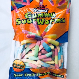 Sunrise Gummy Sour Worms 52pcs