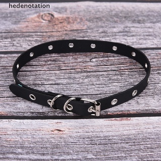 [hedenotation] Women Punk Gothic Leather Choker Necklace Sexy Collar Neck Ring Jewelry Gift