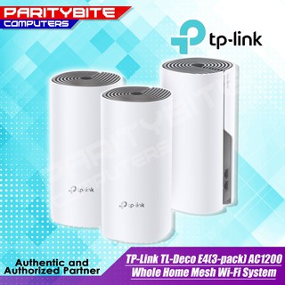 TP-Link Deco E4 AC1200 Whole Home Mesh Wi-Fi System (3-Pack) Fast. Stable. Everywhere. (1)
