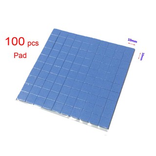 100Pcs Silicon Thermal Pad Heatsink Conductive Insulation Paste