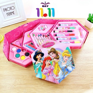 46pcs coloring set for kids girls painting drawing stationery set gift box Watercolor