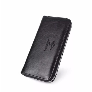 Barnoroo Latest Long Synthetic Leather Men Wallet