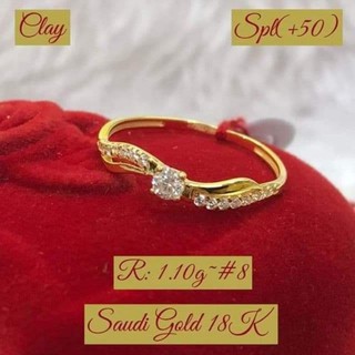 Engagement Ring 18k Saudi Gold