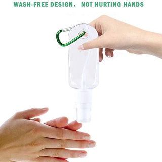Alcohol Spray Bottle Portable Keychain Disinfection Transparent Travel Hook 50ml