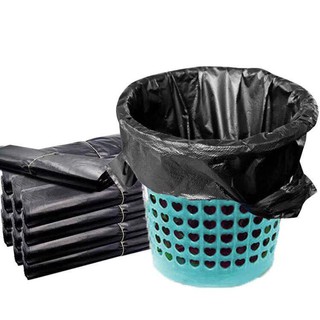 50Pcs Black Thicken Disposable Vest Type Garbage Bags for Home Office/30*50CM 5showshop