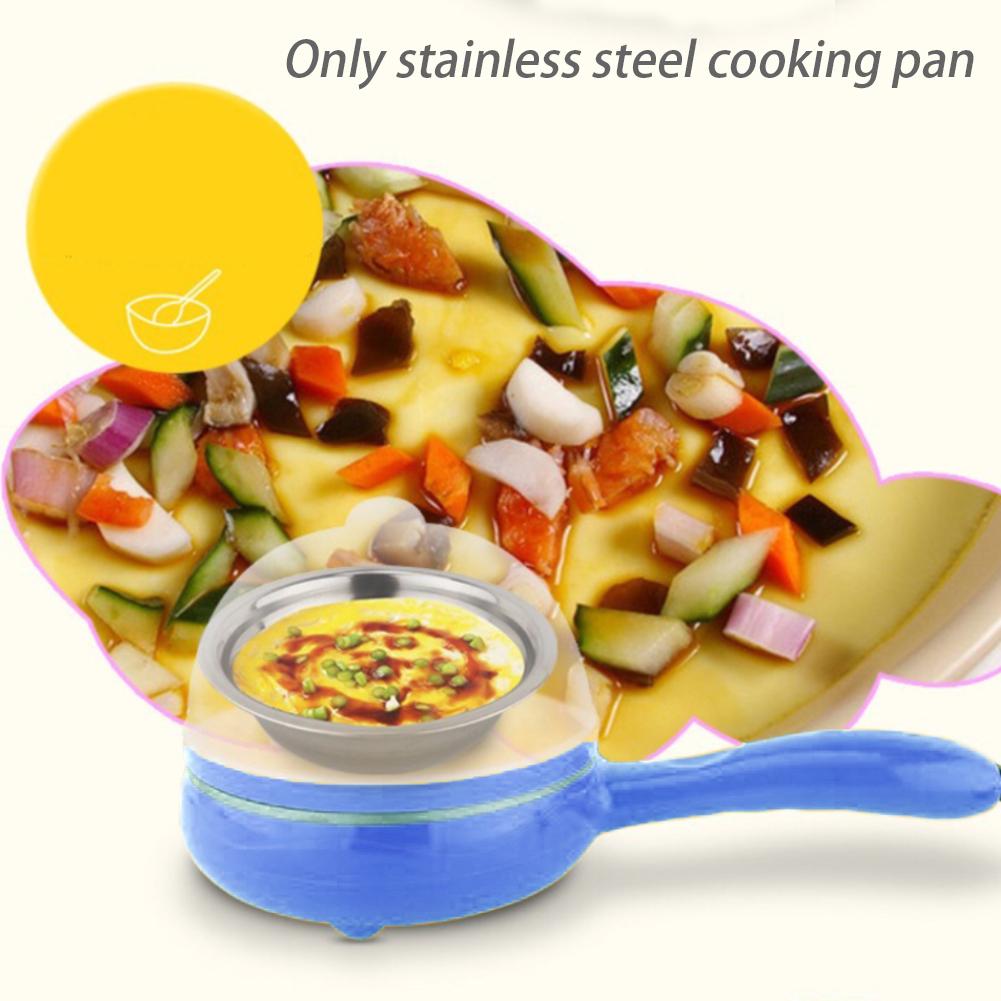 4Pcs Cooking Kitchen High Temperature Mini Electric Non Stick Stainless Steel Frying Pan Set (2)
