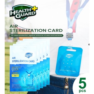 ✕Medical supplies Health Guard 5 Pieces Air Sterilization Card (HG-ASC)