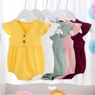 Infant Newborn Bodysuit Romper Baby Girl Boy Cotton Jumpsuit Kids Summer Outfit Sleeveless Clothes