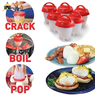 FBYUJ- 1pcs Egglettes Eggies Cooker Silicone Hard Boiled Eggs Cup Without Shell Separator