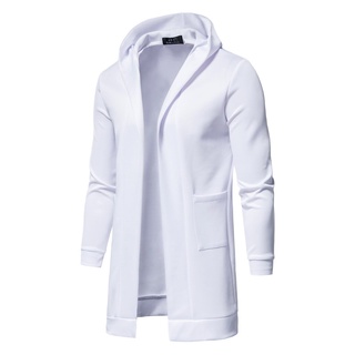 2021 Spring Solid Color Large Size Casual Jacket Men Hooded Windbreaker 21042021